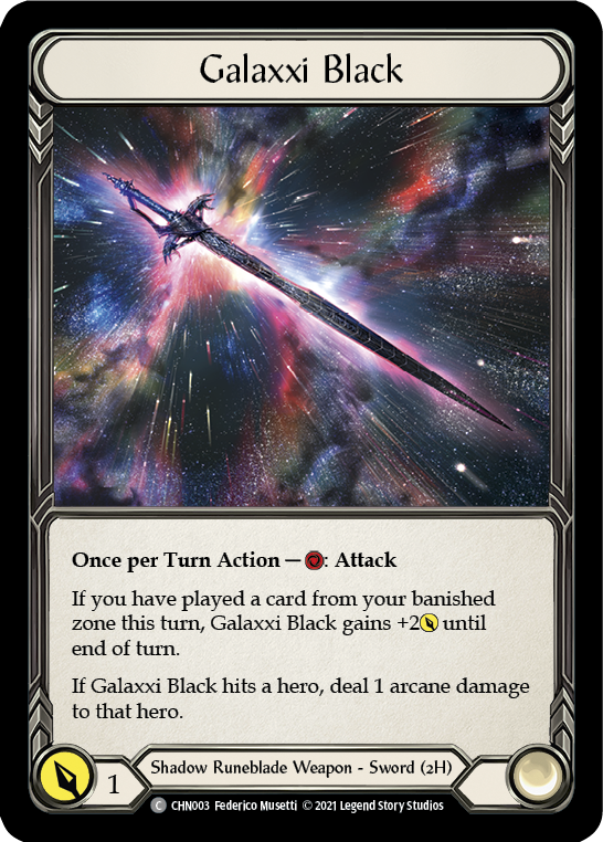 Galaxxi Black [CHN003] (Monarch Chane Blitz Deck) | L.A. Mood Comics and Games