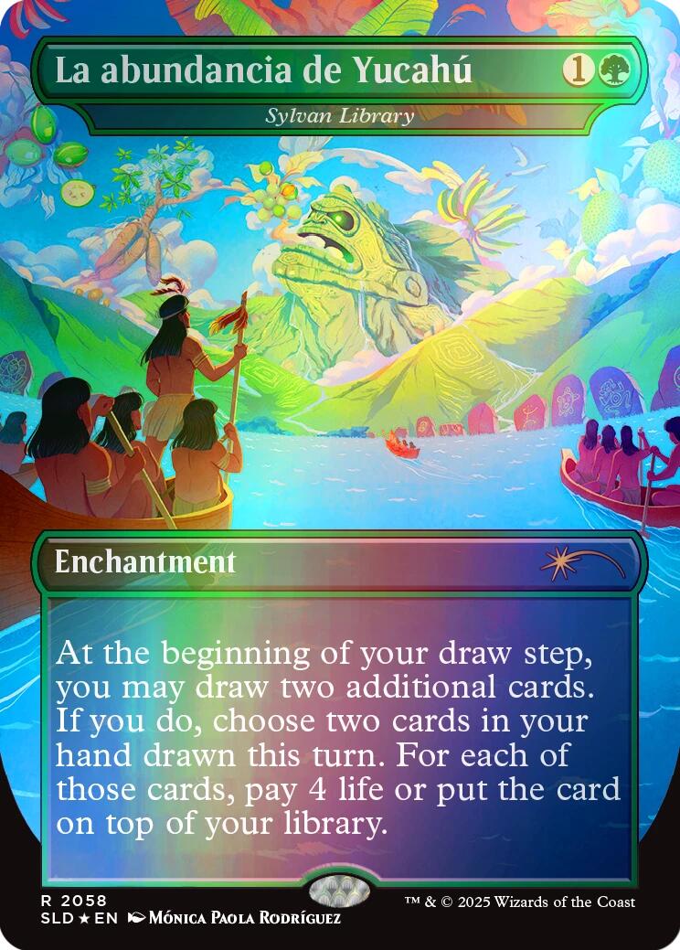 La abundancia de Yucahu - Sylvan Library (Rainbow Foil) [Secret Lair Drop Series] | L.A. Mood Comics and Games