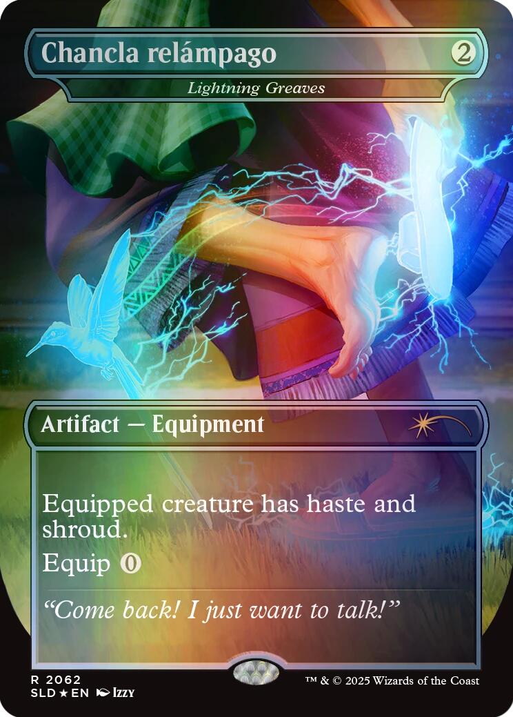 Chancla relampago - Lightning Greaves (Rainbow Foil) [Secret Lair Drop Series] | L.A. Mood Comics and Games