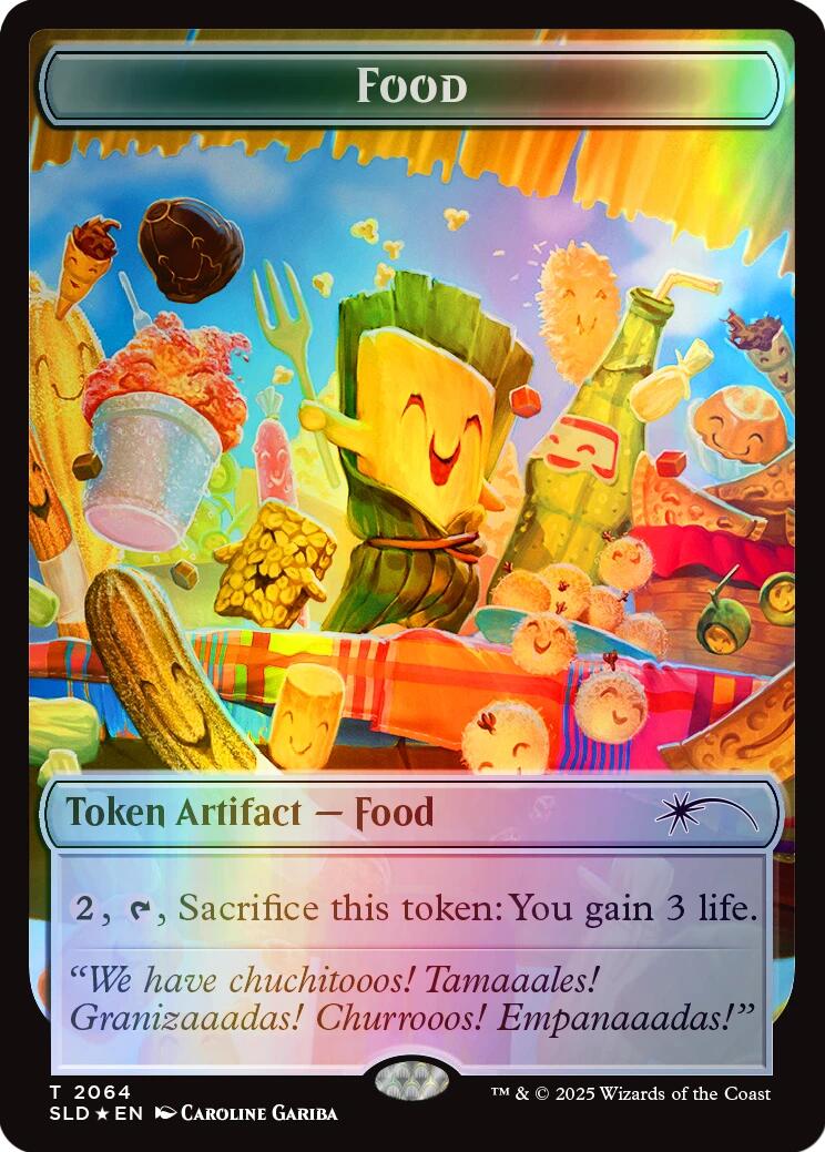 Food Token (2064) (Rainbow Foil) [Secret Lair Drop Series] | L.A. Mood Comics and Games