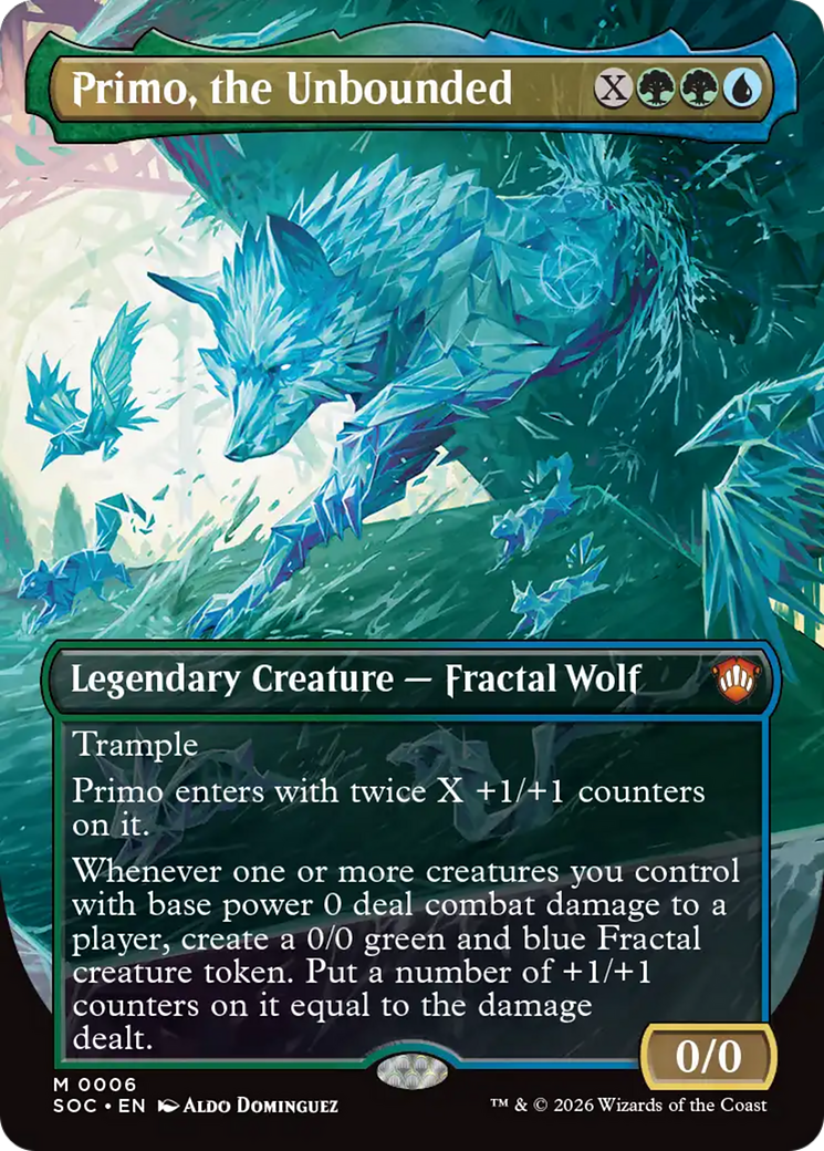 Primo, the Unbounded (Borderless) [Secrets of Strixhaven Commander] | L.A. Mood Comics and Games