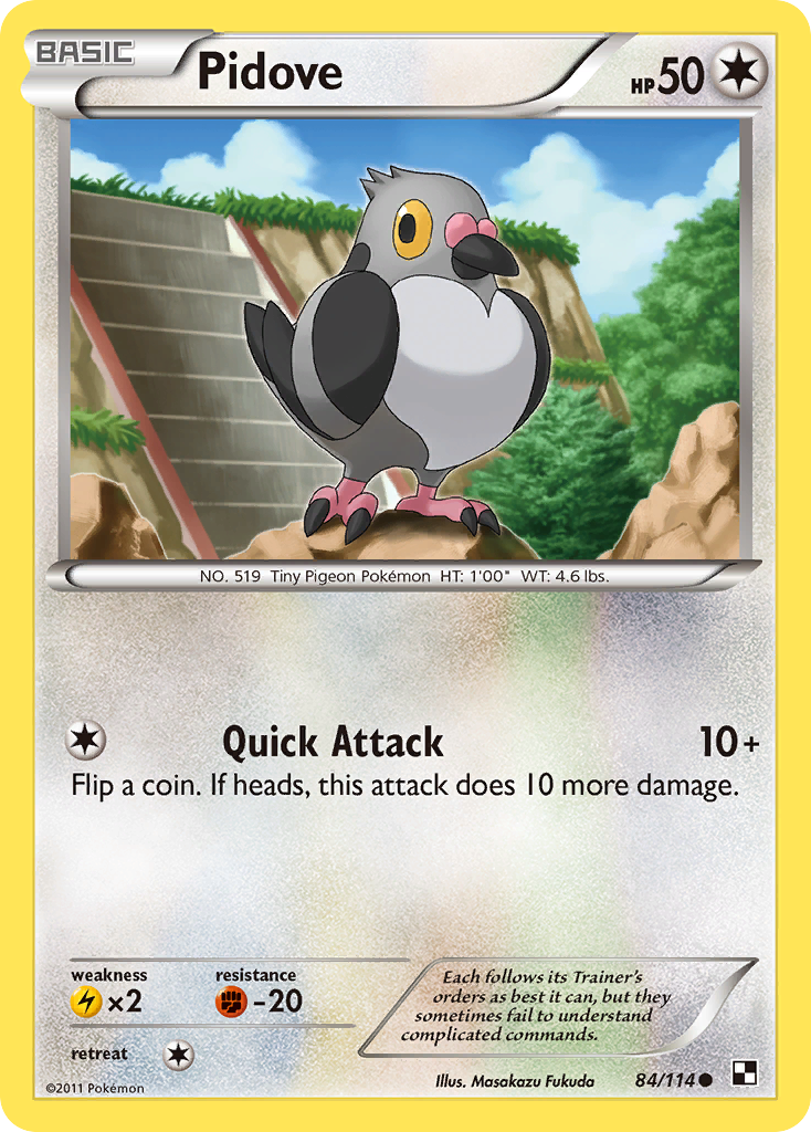 Pidove (84/114) [Black & White: Base Set] | L.A. Mood Comics and Games