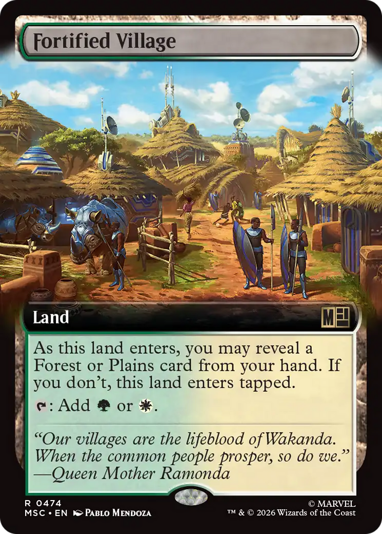 Fortified Village (Extended Art) [Marvel Super Heroes Commander] | L.A. Mood Comics and Games