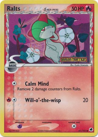 Ralts (61/101) (Delta Species) (Stamped) [EX: Dragon Frontiers] | L.A. Mood Comics and Games