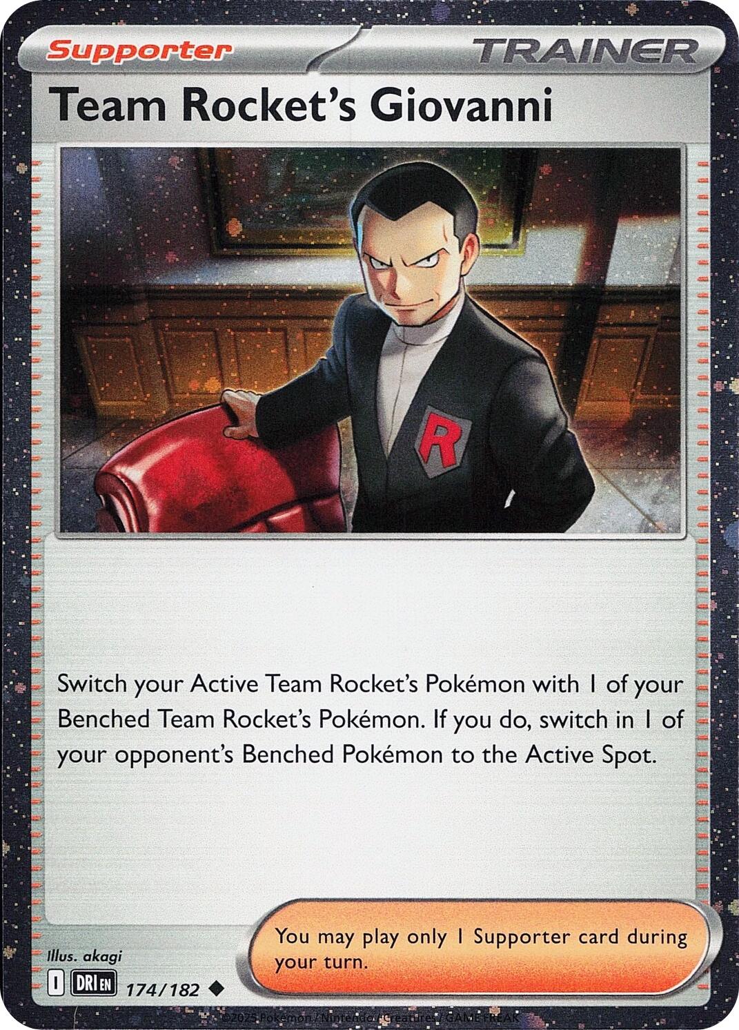 Team Rocket's Giovanni (174/182) (Cosmos Holo) [Miscellaneous Cards] | L.A. Mood Comics and Games