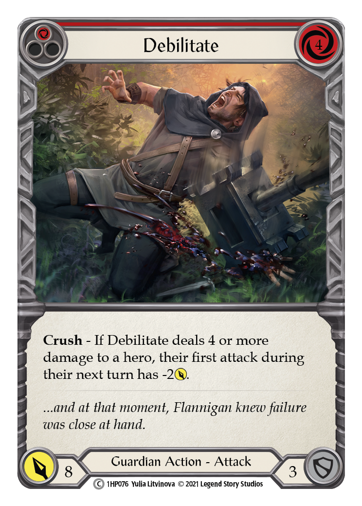 Debilitate (Red) [1HP076] (History Pack 1) | L.A. Mood Comics and Games