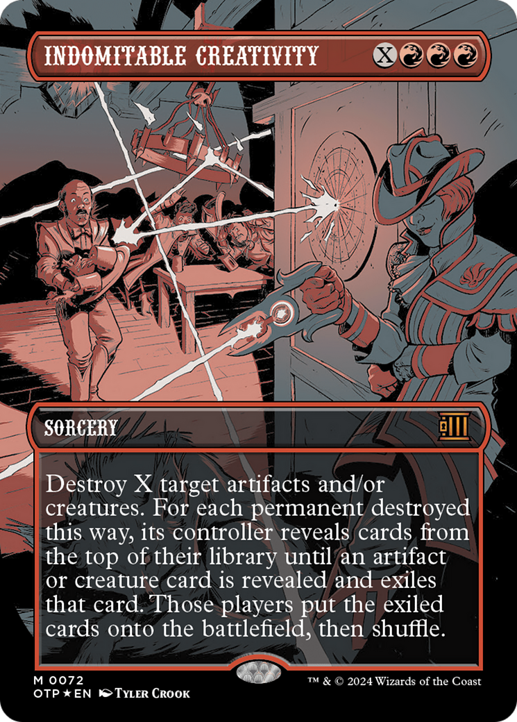 Indomitable Creativity (Textured Foil) [Outlaws of Thunder Junction: Breaking News] | L.A. Mood Comics and Games