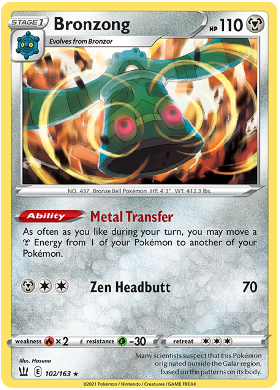 Bronzong (102/163) [Sword & Shield: Battle Styles] | L.A. Mood Comics and Games