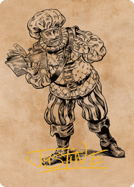 Volo, Itinerant Scholar Art Card (Gold-Stamped Signature) [Commander Legends: Battle for Baldur's Gate Art Series] | L.A. Mood Comics and Games