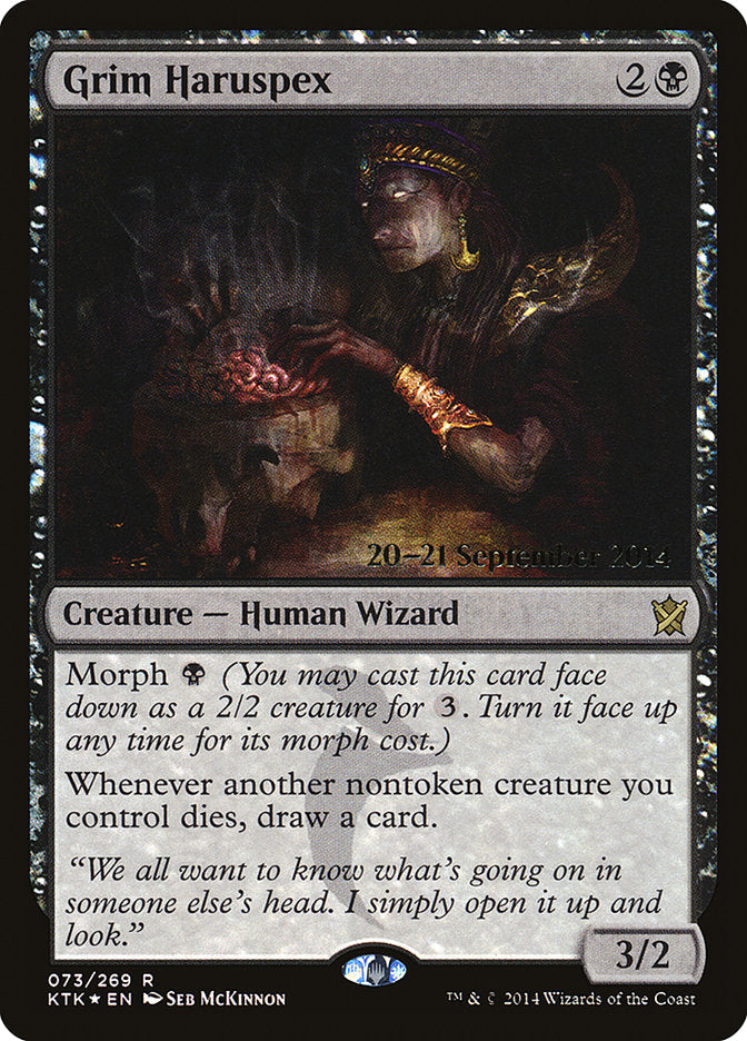 Grim Haruspex [Khans of Tarkir Prerelease Promos] | L.A. Mood Comics and Games