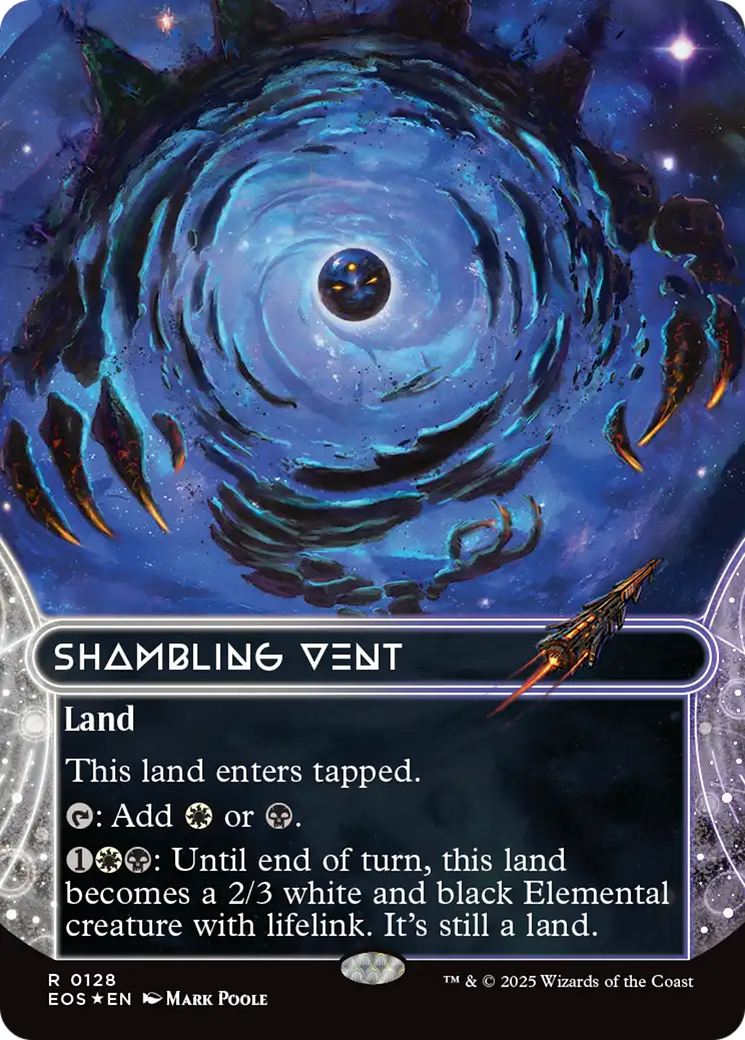 Shambling Vent (0128) (Borderless) (Galaxy Foil) [Edge of Eternities: Stellar Sights] | L.A. Mood Comics and Games