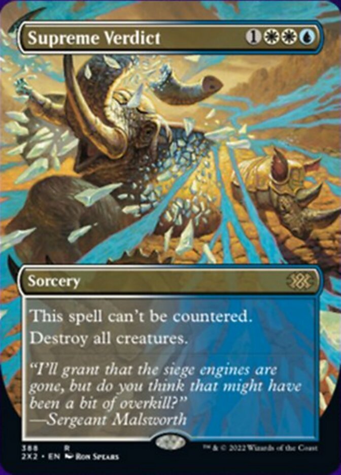 Supreme Verdict (Borderless Alternate Art) [Double Masters 2022] | L.A. Mood Comics and Games