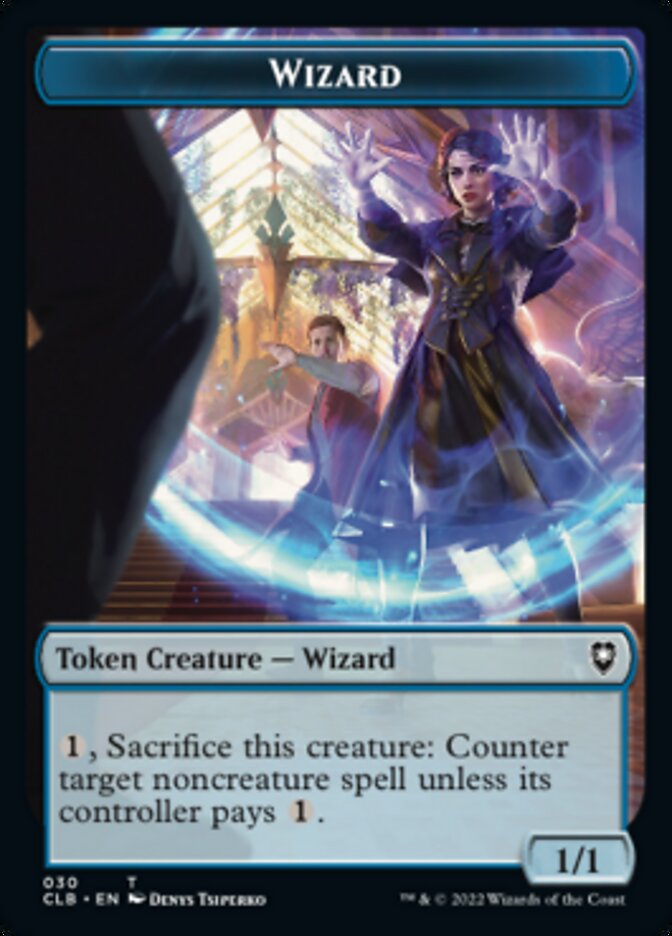 Kor Warrior // Wizard Double-Sided Token [Commander Legends: Battle for Baldur's Gate Tokens] | L.A. Mood Comics and Games
