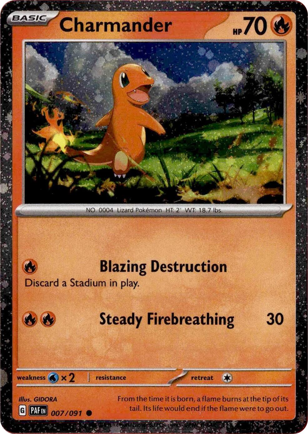 Charmander (007/091) (Cosmos Holo) [Scarlet & Violet: Paldean Fates] | L.A. Mood Comics and Games