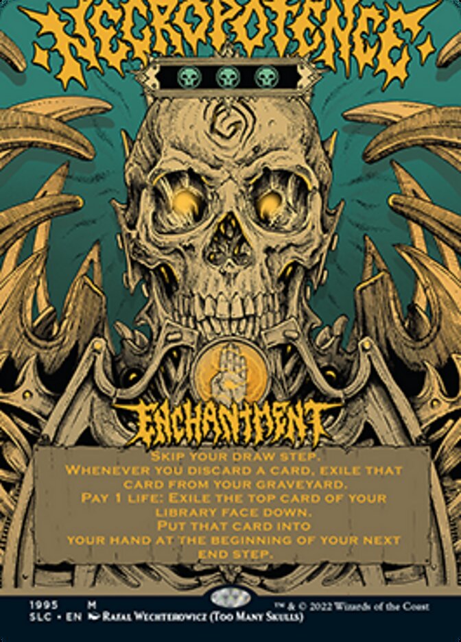 Necropotence (Borderless Alternate Art) [Secret Lair Countdown Kit] | L.A. Mood Comics and Games