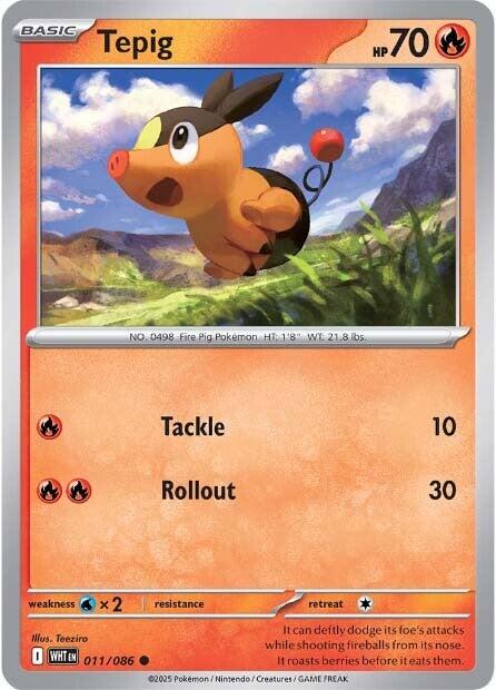 Tepig (011/086) [Scarlet & Violet: White Flare] | L.A. Mood Comics and Games