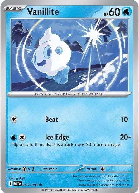 Vanillite (027/086) [Scarlet & Violet: White Flare] | L.A. Mood Comics and Games