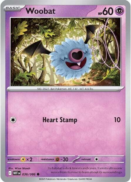 Woobat (036/086) [Scarlet & Violet: White Flare] | L.A. Mood Comics and Games