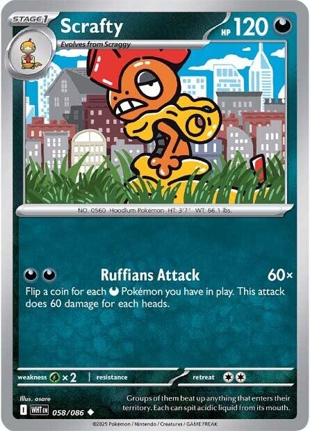 Scrafty (058/086) [Scarlet & Violet: White Flare] | L.A. Mood Comics and Games