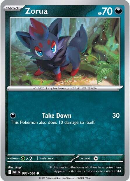 Zorua (061/086) [Scarlet & Violet: White Flare] | L.A. Mood Comics and Games