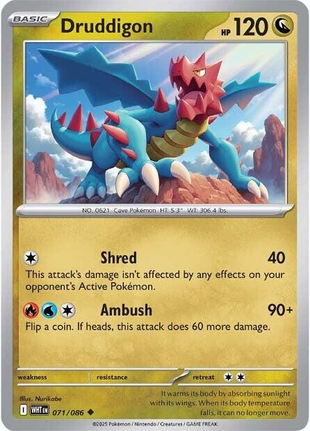 Druddigon (071/086) [Scarlet & Violet: White Flare] | L.A. Mood Comics and Games