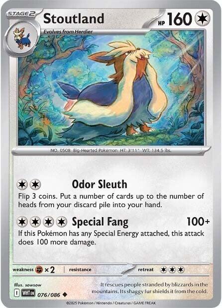 Stoutland (076/086) [Scarlet & Violet: White Flare] | L.A. Mood Comics and Games