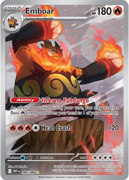 Emboar (098/086) [Scarlet & Violet: White Flare] | L.A. Mood Comics and Games