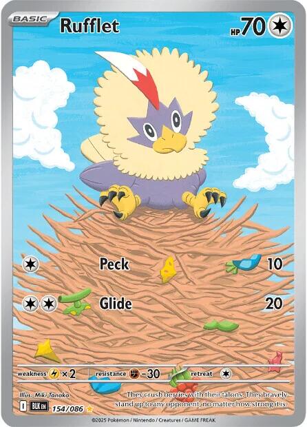 Rufflet (154/086) [Scarlet & Violet: Black Bolt] | L.A. Mood Comics and Games