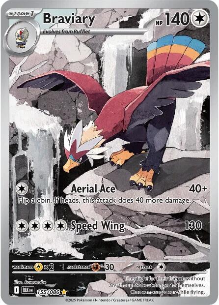 Braviary (155/086) [Scarlet & Violet: Black Bolt] | L.A. Mood Comics and Games