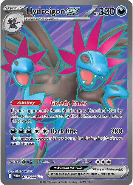 Hydreigon ex (161/086) [Scarlet & Violet: White Flare] | L.A. Mood Comics and Games