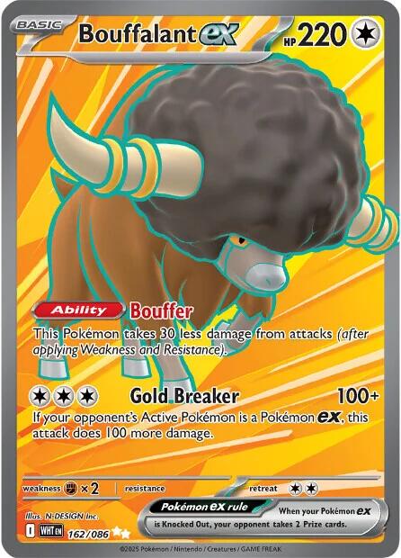 Bouffalant ex (162/086) [Scarlet & Violet: White Flare] | L.A. Mood Comics and Games