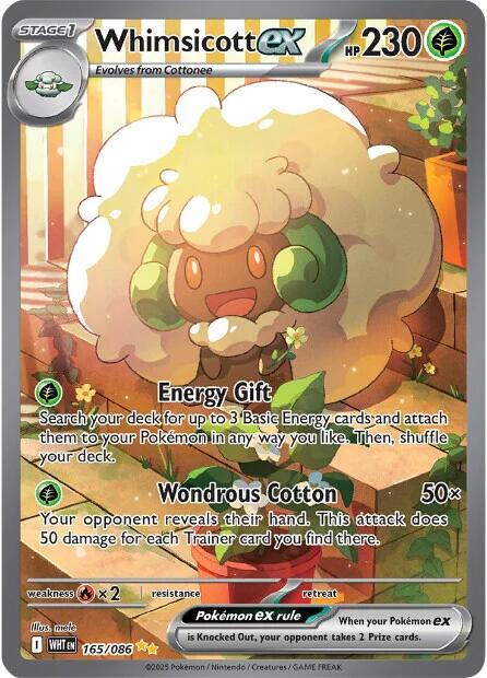 Whimsicott ex (165/086) [Scarlet & Violet: White Flare] | L.A. Mood Comics and Games