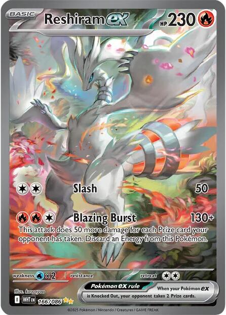 Reshiram ex (166/086) [Scarlet & Violet: White Flare] | L.A. Mood Comics and Games