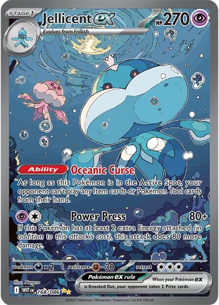 Jellicent ex (168/086) [Scarlet & Violet: White Flare] | L.A. Mood Comics and Games