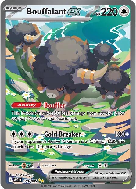 Bouffalant ex (170/086) [Scarlet & Violet: White Flare] | L.A. Mood Comics and Games
