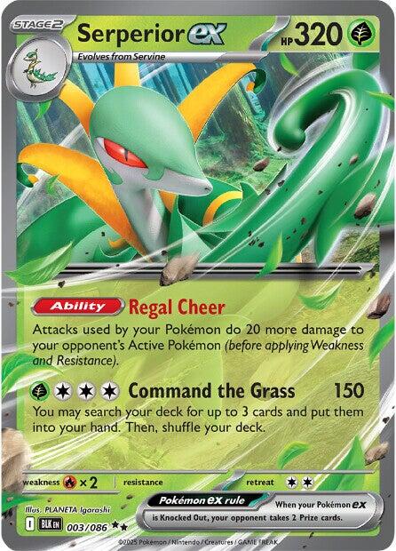 Serperior ex (003/086) [Scarlet & Violet: Black Bolt] | L.A. Mood Comics and Games