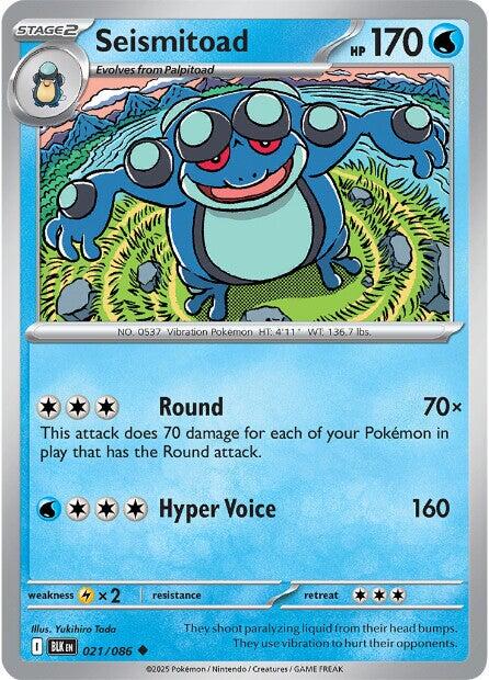 Seismitoad (021/086) [Scarlet & Violet: Black Bolt] | L.A. Mood Comics and Games