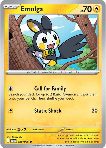 Emolga (029/086) [Scarlet & Violet: Black Bolt] | L.A. Mood Comics and Games