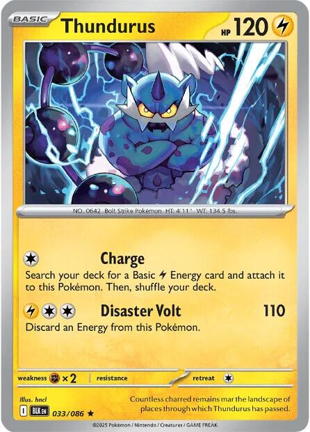 Thundurus (033/086) [Scarlet & Violet: Black Bolt] | L.A. Mood Comics and Games