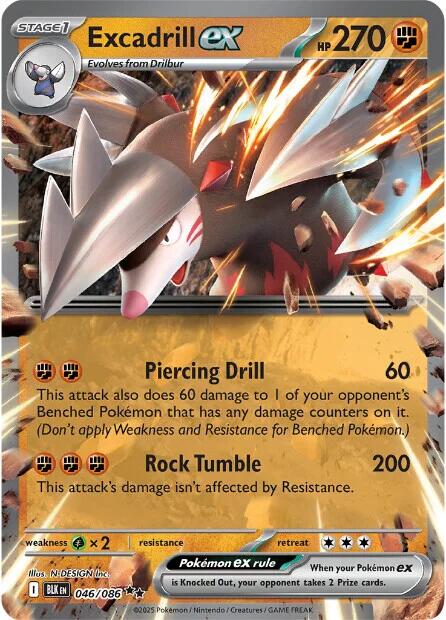 Excadrill ex (046/086) [Scarlet & Violet: Black Bolt] | L.A. Mood Comics and Games
