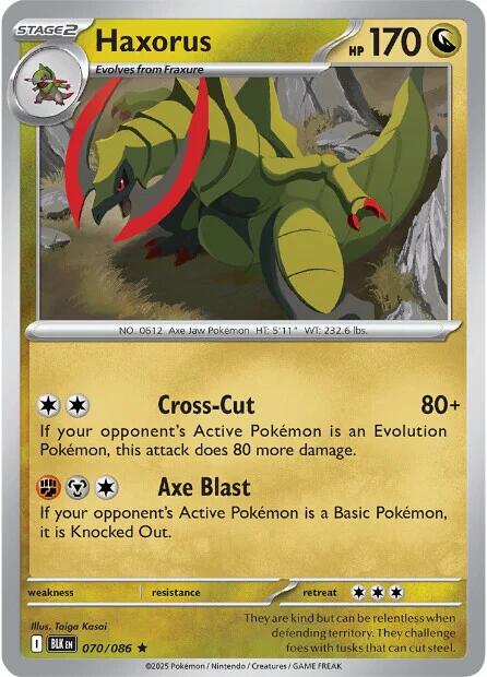 Haxorus (070/086) [Scarlet & Violet: Black Bolt] | L.A. Mood Comics and Games