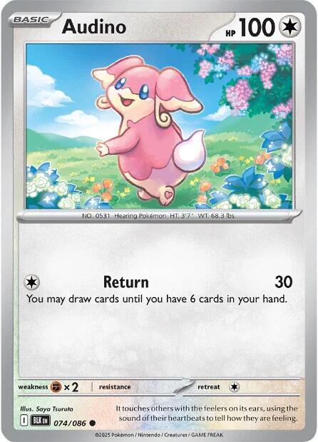 Audino (074/086) [Scarlet & Violet: Black Bolt] | L.A. Mood Comics and Games