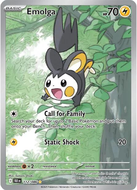 Emolga (112/086) [Scarlet & Violet: Black Bolt] | L.A. Mood Comics and Games