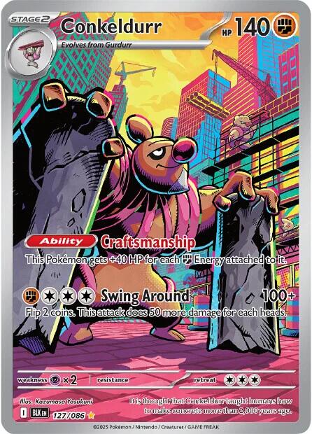 Conkeldurr (127/086) [Scarlet & Violet: Black Bolt] | L.A. Mood Comics and Games