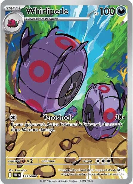 Whirlipede (133/086) [Scarlet & Violet: Black Bolt] | L.A. Mood Comics and Games