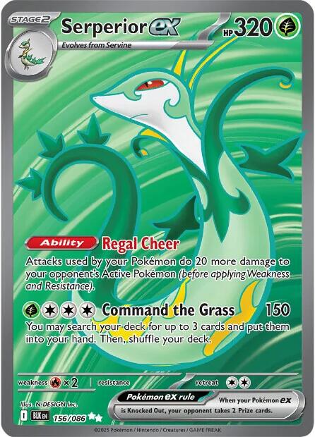 Serperior ex (156/086) [Scarlet & Violet: Black Bolt] | L.A. Mood Comics and Games