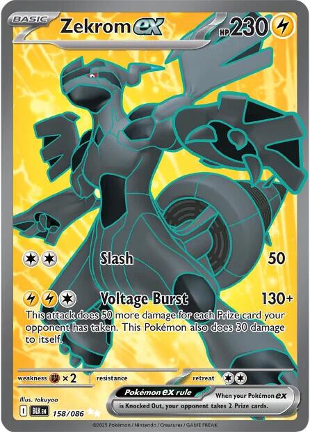Zekrom ex (158/086) [Scarlet & Violet: Black Bolt] | L.A. Mood Comics and Games