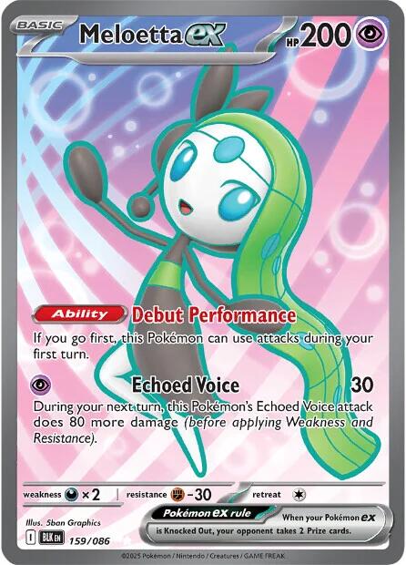 Meloetta ex (159/086) [Scarlet & Violet: Black Bolt] | L.A. Mood Comics and Games
