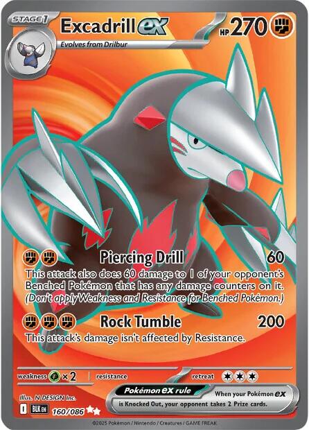 Excadrill ex (160/086) [Scarlet & Violet: Black Bolt] | L.A. Mood Comics and Games