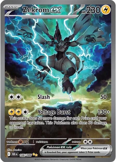 Zekrom ex (166/086) [Scarlet & Violet: Black Bolt] | L.A. Mood Comics and Games